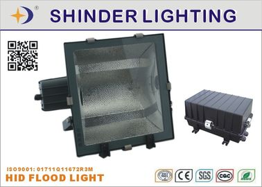 Luz de inundación exterior de cristal completa adicional de la caja de engranajes, reflector del haluro del metal de 1000 vatios